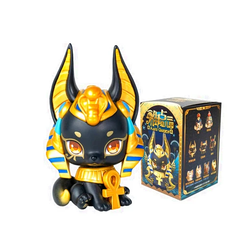 Generic BEEMAI AARU Garden Ancient Egypt Mythology Series 1 6PC Random Design Cute Figures Desktop Ornament Collectible Toys Birthday Gifts (Whole Set)