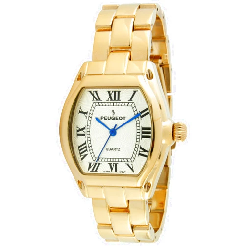 Peugeot Women's Tank Dress Watch with Bracelet & Roman Numeral Dial