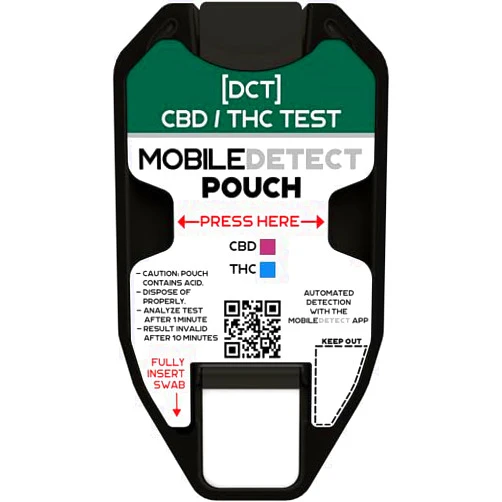 MobileDetect Residue Detection THC/CBD Drug Test Kit - Rapid Surface Residue Detector, 1 Mobile Detect Pouch