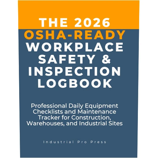 Industrial Pro Press The 2026 OSHA-Ready Workplace Safety & Inspection Logbook: Professional Daily Equipment Checklists and Maintenance Tracker for Construction, Warehouses, and Industrial Sites