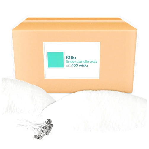 ECLHTLNY 10LB DIY Snow Pearled Candle- Powder Candle Making for Soy Wax Candle Crafts- Natural Candle Making Supplies- HIGH Class Material- LongLasting Burn Time