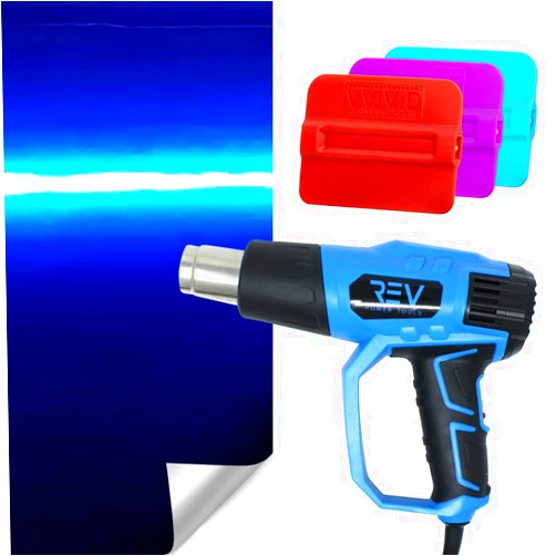 VViViD Gloss Liquid Metal Dark Blue Vinyl Car Wrap (17.75