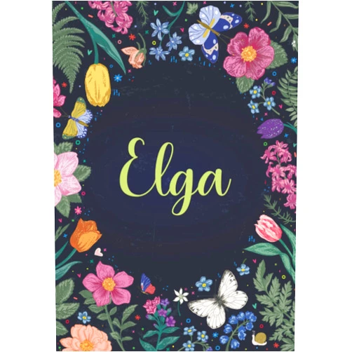 Agostino Ti Shalaba Publishing Elga: Taccuino A5 | Nome personalizzato Elga | Regalo di compleanno per moglie mamma sorella figlia ... | Design: primavera e farfalle | 120 pagine a ... formato A5 (14.8 x 21 cm) (Italian Edition)