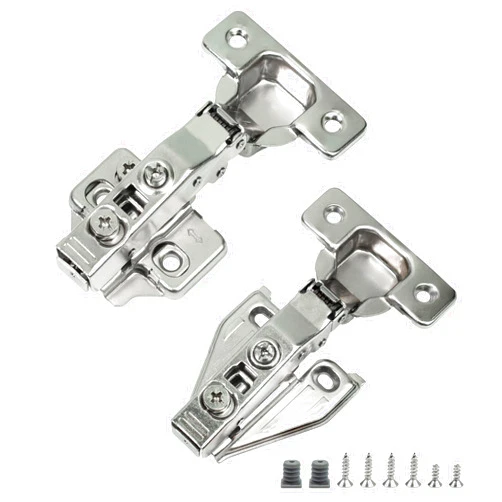 STIANC 50 Pack Full Overlay Face Frame & Frameless Soft Close Cabinet Hinges, Clip On Concealed Kitchen Cabinet Door Hinge-3 Way Adjustability, 105 Degree