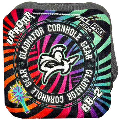 Gladiator Cornhole Gear Gladiator Carpet Cornhole Bags | Set of 4 Pro Cornhole Bags | ACL Approved Carpet Cornhole Bags | ACL Pro Approved | Regulation Size and Weight Professional Cornhole Bags | Dual Sided