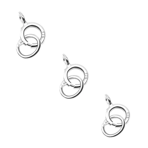 LOADR Lobster Clasps for Jewelry Making 925 Sterling Silver Lobster Claw Clasp with Jump Rings for DIY Necklaces Bracelet 5MM(3PCS)