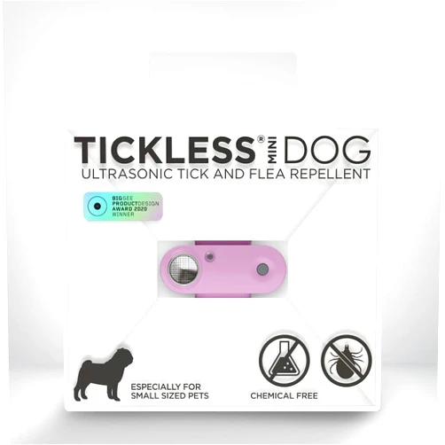 Tickless Mini Dog - Chemical Free, Ultrasonic, Natural Flea & Tick Repellent for Dogs - Organ Purple
