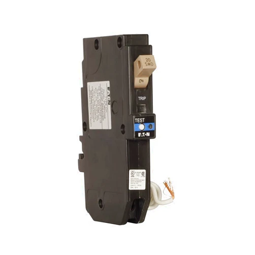 CUTLER HAMMER Eaton Cutler-Hammer Eaton CHFN120DF (New Version of CHFAFGF120) Pigtail Connection Dual Function AFCI/GFCI Circuit Breaker 1-Pole 20 Amp 120 Volt AC (1), White