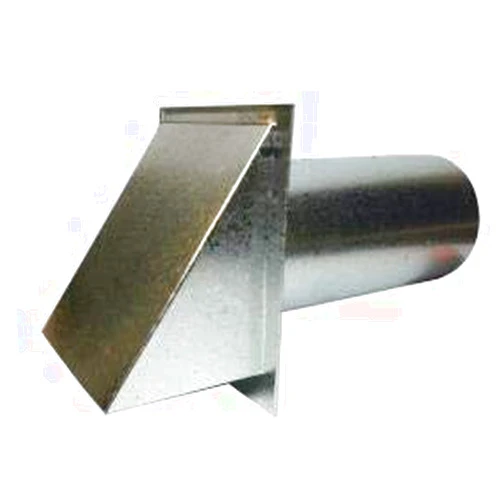 Luxury Metals LLC Galvanized Exterior Side Wall Cap with Damper and Screen (Galvanized Steel)