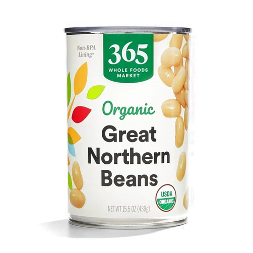 365 by Whole Foods Market, Organic Great Northern Beans, 15.5 Ounce (Pack of 6)