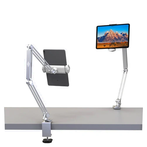 KABCON Tablet Stand,Tablet Holder Mount with Grip Extended Long Arm,Tablet Bed Desk Mount Compatible with iPad Pro Mini Air,Galaxy Tabs,Microsoft Surface Pro Go,Kindle Fire,4-13''Cell Phones & Tablets
