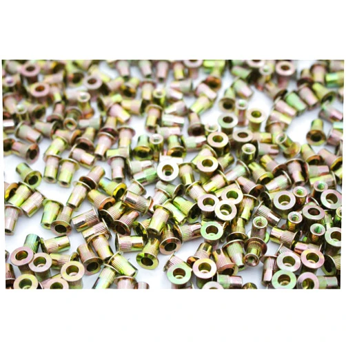 Generic 1/4-20 Zinc Plated Steel Flange Nutserts - Rivet Nut - Rivnut Nutsert - USA - 100pc