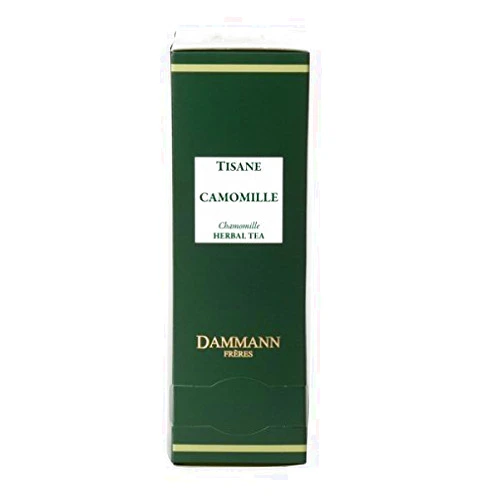 Dammann Frères - Herbal Tea Chamomile - 2 x boxes of 24 enveloped Cristal sachets (48 count / tea bags)