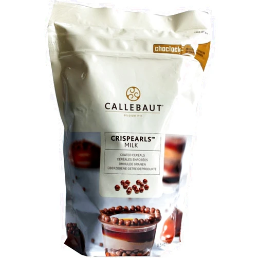 Callebaut Mona Lisa Milk Chocolate Edible Crispearl Decorations from OliveNation, Elegant & Delicious Topping & Inclusion - 1.76 pounds