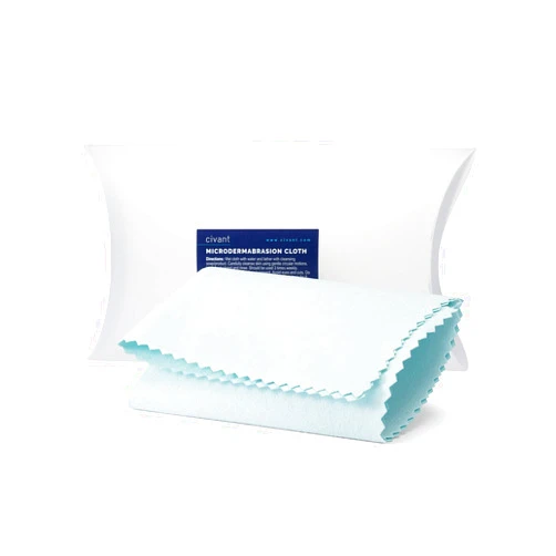 Civant Microdermabrasion Cloth - Exfoliating Face Wash Cloth Cleanses and Brightens - Microfiber Face Cloth Deep Cleans Skin - Dermatologist-Recommended Microfiber Wash Cloth, 1 Cloth
