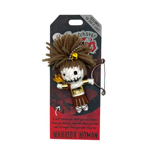 Watchover Voodoo 3-Inch Warrior Woman Keychain - Handcrafted Gift to Bring Good Luck and Positivity Everywhere You Go
