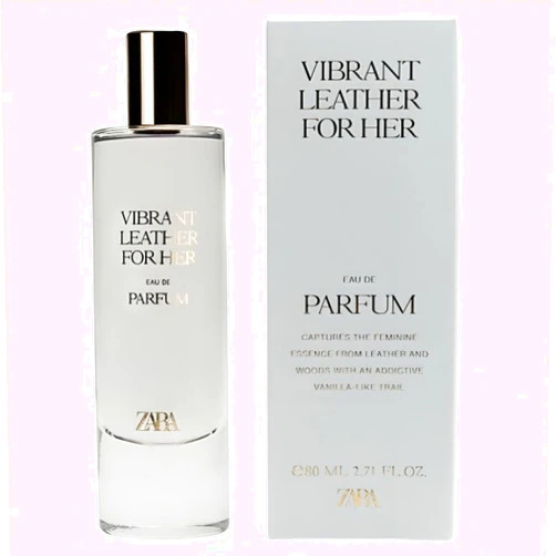 Zara Vibrant Leather For Her Perfume for Women EDP Eau De Parfum 80ML 2.71 FL OZ