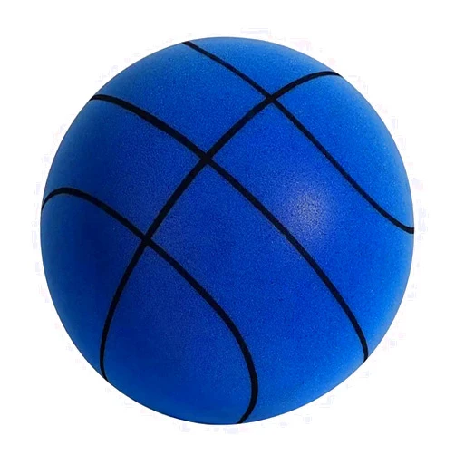 MINDCOLLISION Silent Basketball, Uncoated High Density Foam Ball, Lightweight and Highly Elastic, Suitable for Indoor Basketball Frames, DIY Eye Balls, Fitness Balls, Dodgeball Games
