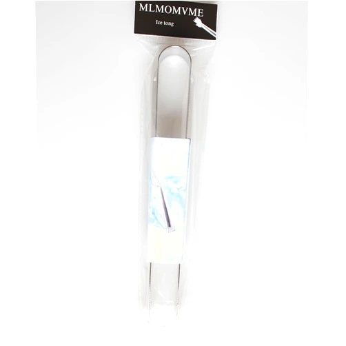 MLMOMVME Ice Tongs Stainless Steel Ice for Cocktails Bar Tools Dishwasher Safe Serving Tools, 8 Inch Metal Tongs
