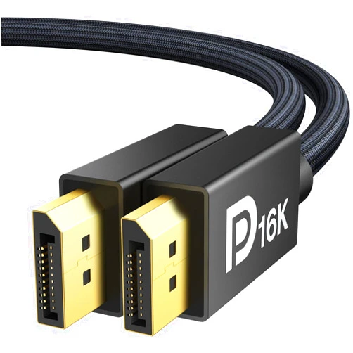 IVANKY 16K Displayport Cable 2.1, VESA Certified DP 2.1 Cable [16K@60Hz,8K@120Hz,4K@240Hz], Display Port 2.1 Cable Support 40Gbps, HDR10, HDCP, DSC 1.2a, for 4090,7900xtx Graphics/PC/TV/Monitor, 6.6FT