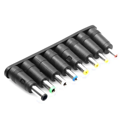 FAMKIT Mintata2019 8-in-1 Universal DC Plugs 5.5mm x 2.1mm Female to Male Power Supply Adapter Jack Connector Tips for Laptop