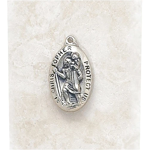 Christian Brands catholic.christianbrands Sterling Silver St. Christopher Medal