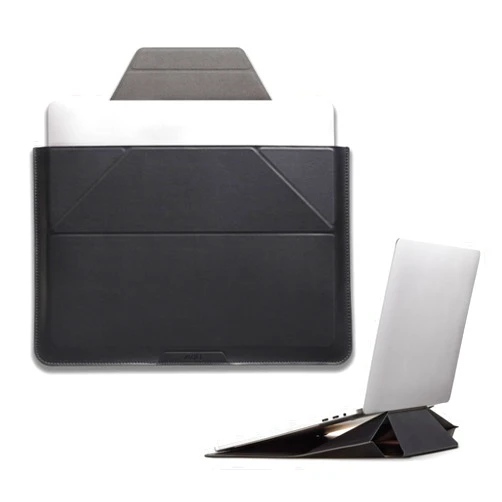 MOFT Laptop Bag Sleeve for MacBook Computer Expandable Storage, Two Adjustable Angles, Ultra-Slim Stylish Pieces Laptop Case, Night Black, 16