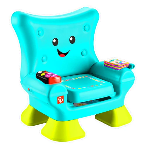 Fisher-Price Laugh & Learn Toddler Learning Toy Smart Stages Chair, Teal, Music Lights & Activities for Ages 1+ Years, Multilanguage Version