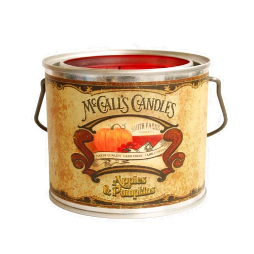 McCall's Candle Bars McCall’s Candles | Apple & Pumpkins | 22 oz Vintage Can Scented Candle | USA-Poured | Two-Wick | Hazelnut, Cinnamon & Maple Fragrance