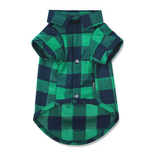 CtilFelix Dog Shirt Plaid Puppy Clothes for Small Medium Large Dogs Cats Boy Girl Kitten Soft Pet T-Shirt Breathable Tee Outfit Adorable Grid Apparel Thanksgiving [Green#1; XL]