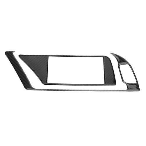 Qiilu Car GPS Navigator Panel Trim, Carbon Fiber Car Interior GPS Navigator Panel Frame Cover Trim Fit for Audi B8 A4 A5 S4 S5 RS4 RS5