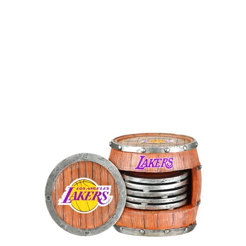 FOCO NBA 5-Pack Barrel Coaster Set