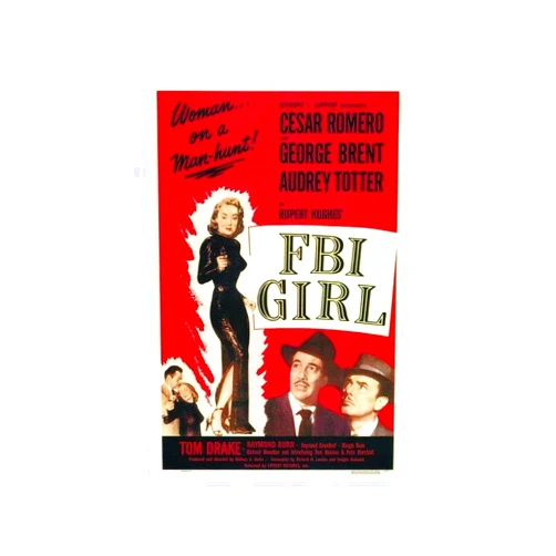 Avantica FBI Girl Audrey Totter esar Romero Movie Film 18x24 Poster