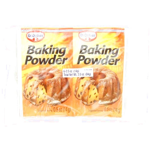 Dr. Oetker Dr.Oetker Baking Powder, 6 Envelopes, 0.5 Ounce (Pack of 12)