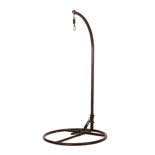 Senyuzhilan Hammock Chair Stand(Stand Only), O Stand for Hanging Egg Chair/Swing Chair, Indoor/Outdoor Hanging Chair Stand Only, Heavy Duty 300Lbs Weight Capacity, Dark Brown