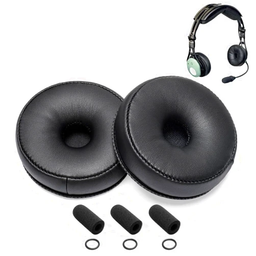 Voarmaks DC PRO X/X2 Ear Seals Refresh Kit Compatible with David Clark DC Pro Series - Premium Ear Cushions + 3 Mic Covers, Replacement for Enhanced Comfort & Durability in Aviation Headsets