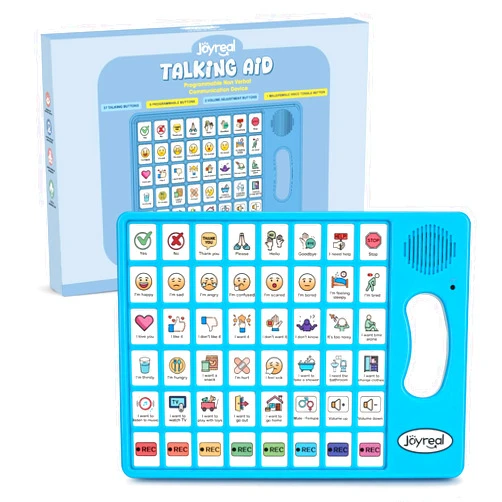 Joyreal AAC Device for Autism, Non Verbal Communication Tools for Speech Therapy & Stroke Rehab. Speech Communication Tablet, Autism Talking Aids with 8 Programmable Buttons & Adjustable Volume