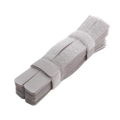 Pasow 50pcs Colourful Reusable Fastening Wire Cable Ties Organizer Cord Cable Tie Rope Holder for Laptop PC TV 7 Inch (Grey)