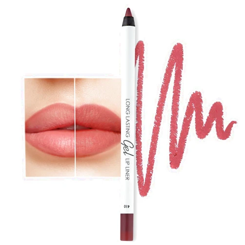 Lamel Matte Gel Lip Liner Pencil | Weightless & CreamyTexture - Sharpenable - Longwear & Waterproof - High Pigmented & Flawless Finish - Cruelty-free & Paraben-Free,- 410, 1,7g/0.05oz