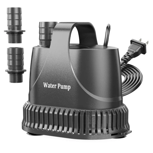 Insputer 400 GPH Submersible Water Pump, 25W Ultra Quiet Aquarium Pump With 7.21ft High Lift, Fountain Pump for Fish Tank, Aquarium, Statuary, Hydroponics