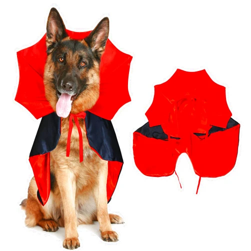 GOYOSWA Dog Halloween Costumes, Dog Vampire Devil Cloak Cape Costume Halloween Costumes for Small Medium Large Dogs Pets (Large)