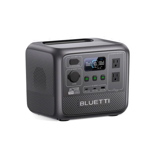 BLUETTI Portable Power Station AC50B, 448Wh LiFePO4 Battery Backup w/ 2 700W AC Outlets (Power Lifting 1000W), 0-80% in 45 Min., Solar Generator for Camping, Road Trip, Outage (Solar Panel Optional)
