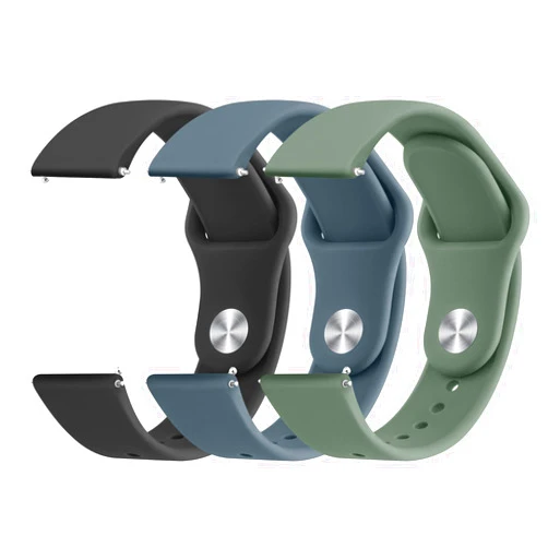 Meliya 20mm 22mm Quick Release Watch Band Soft Silicone Breathable Replacment Sport Watch Straps for Women Men