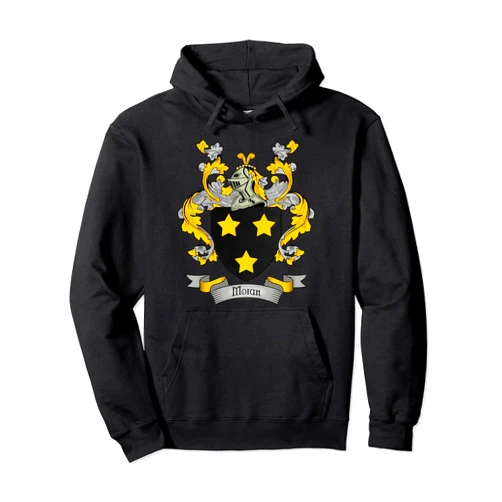 Irish Surnames Coat of Arms Moran Coat of Arms | Moran Surname Family Crest Pullover Hoodie