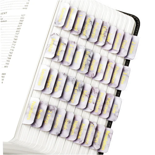 Mr. Pen- Bible Tabs, 75 Tabs, Marble Design, Gold Foil Lettering, Laminated Bible Tabs for Women and Men, Bible Tabs for Study Bible Index Tabs, Bible Book Tabs, Bible Labels Tabs