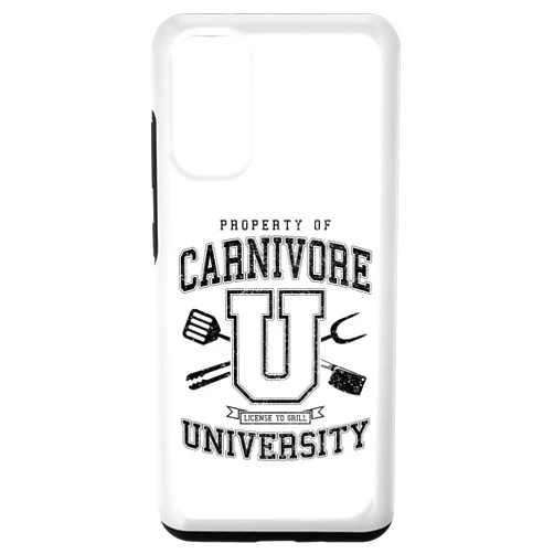 Grandio Design Cook Chef BBQ Grill Cooking Gifts Galaxy S20 Carnivore University License To Grill Vintage BBQ Varsity Case