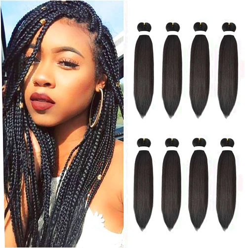 Fairise 8 Pack Pre Stretched Braiding Hair - 20