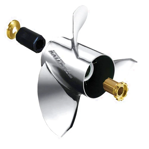 Michigan Wheel 933519 Ballistic A-Series 3-Blade Stainless Steel Propeller - RH, 14-1/2