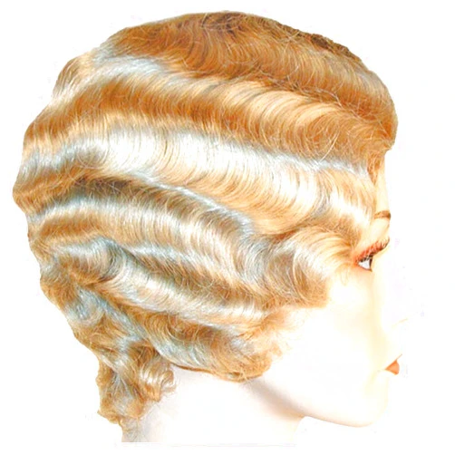 Morris Costumes Short Finger Wave Wig