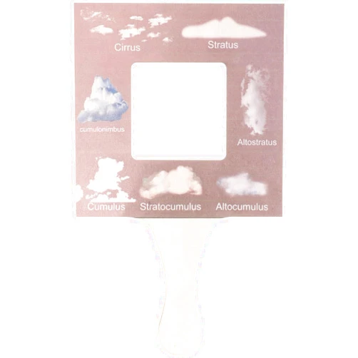 GANAZONO Toys Kids Crafts Tools Nature Wood Viewer Cloud Viewer Cloud Identification Guide Nature Guide Finder Nature Observation Tool Funny Toy Kids Toy Child Natural Wood Outdoor Wooden